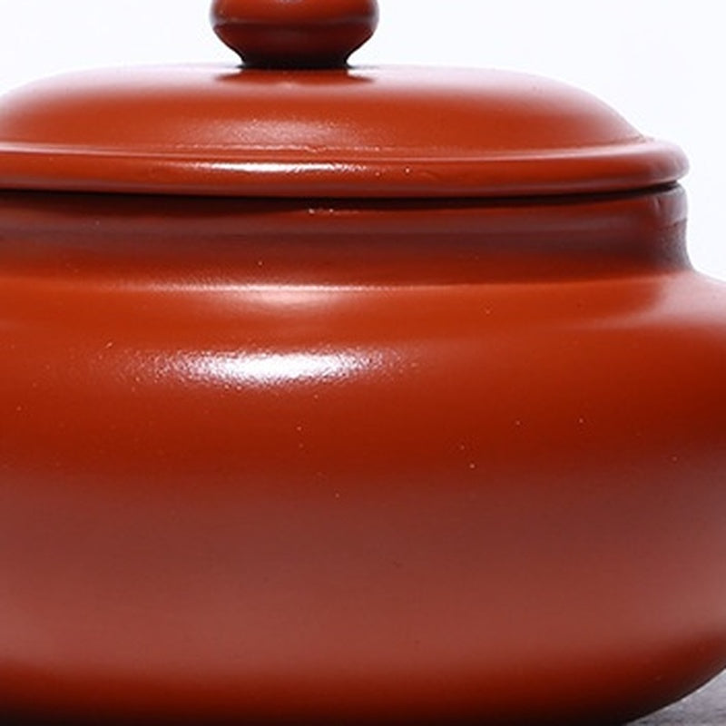 Zisha Teapot Red Clay (Zhuni) - body detail closeup